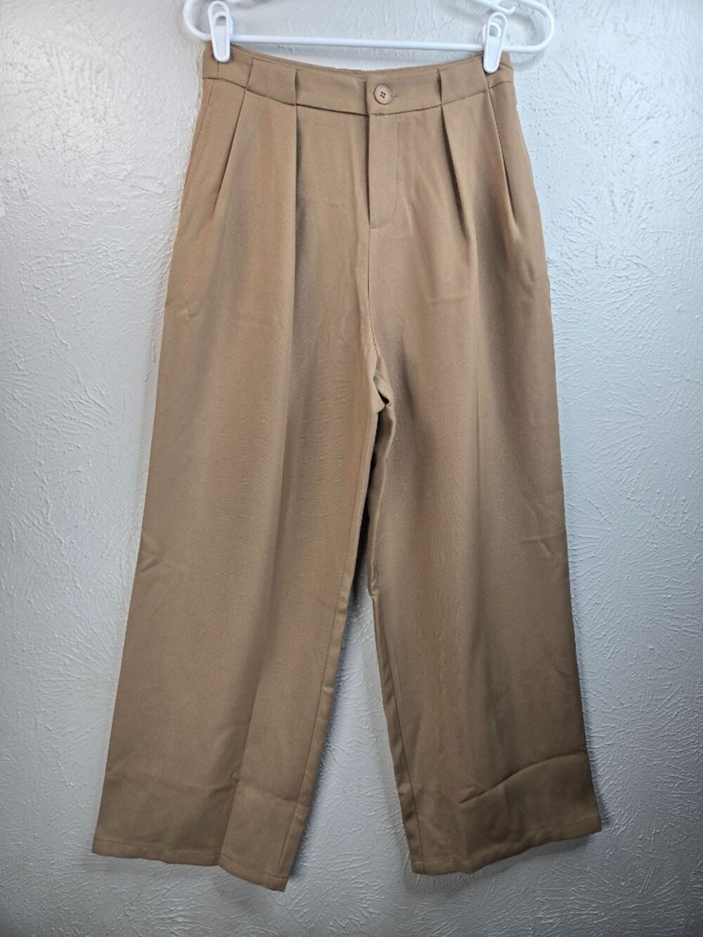 Cider Pleated Dress Pants S Brown Wide Leg Relaxed Fit Trousers Preppy Heritage